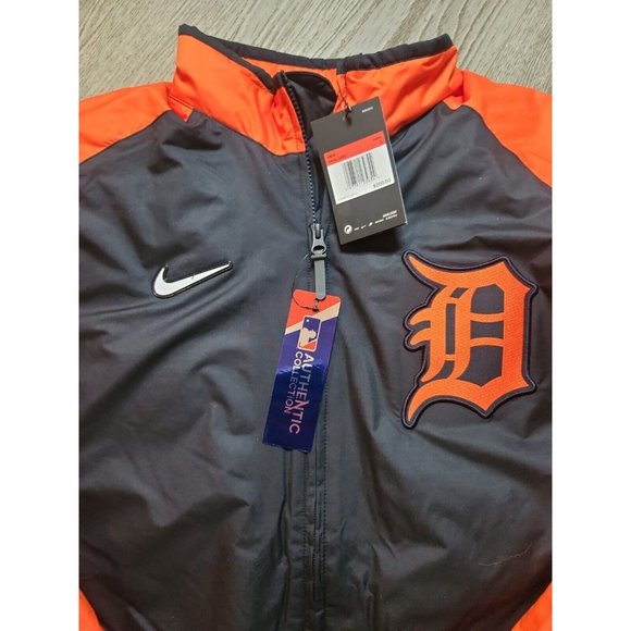 NWT Nike Baseball MLB Detroit Tigers Dri-Fit Full-Zip Jacket Men’s Size L $200 - Picture 2 of 6